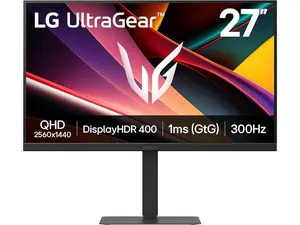 LG 27 inch UltraGear Gaming Monitor IPS QHD 1440p 300Hz 1ms NVIDIA G-Sync Compatible