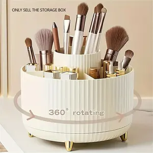 Multi-Functional Desktop Makeup Tool Organizer, Beauty Organizer, 360° Rotatable Storage Rack, Non-Slip Feet, Ideal for Bedroom Bathroom Kitchen