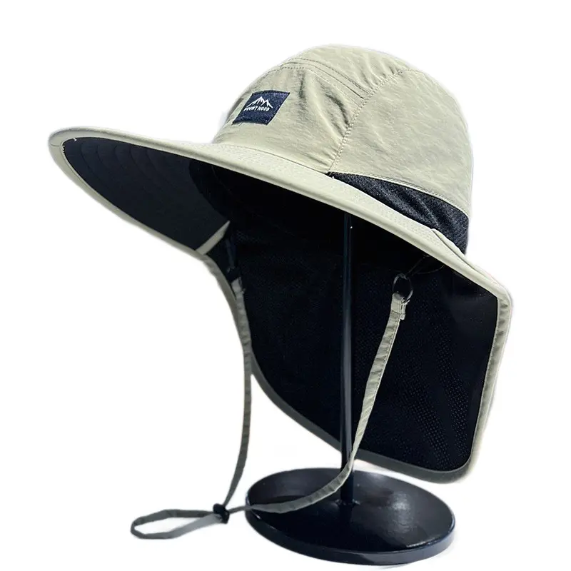 2026 New Unisex Adjustable Large-Brim Sun Bucket Hat, Quick-Drying Sunscreen Fisherman Hat, Breathable Sports & Outdoor Accessory, Adjustable Sunscreen Hat