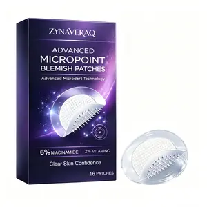 16 Pack Advanced Micropoint Blemish Patches Self-Dissolving Microneedle Patches with Niacinamide and Vitamin C Targets Early-Stage Acne and Deep Blemishes Helps Cover Protect and Improve the Appearance of Breakouts