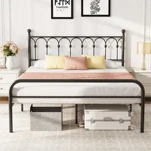 Bed Frame Heavy Duty Metal Platform with 11.9" Under-Bed Storage, No Box Spring Needed, Easy Assembly