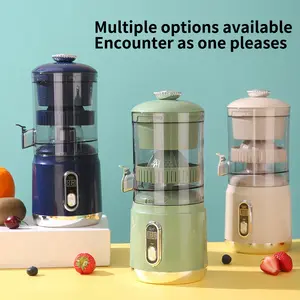 3-Color Electric Citrus Juicer Portable Kitchen Juice Extractor with Pulp Separation
