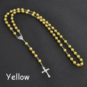 The Sacred Thread — Vintage Rosary Bead Cross Necklace