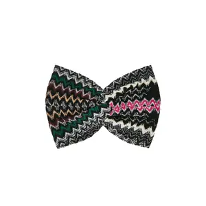 Missoni Headband in Black, Yellow & Blue Chevron Multi 1