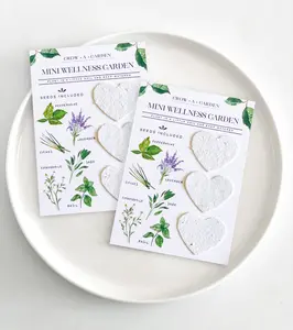 Plantable Paper - Mini Herb Garden Gift Set - 10 Card Gift Box