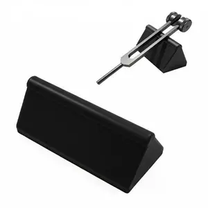 Tuning Fork Activator Block – Rubber Striker for Weighted & Unweighted Forks, Clear Tone, Long Sustain, Low Noise – Sound Therapy Tools, Sound Healing Instruments | Black