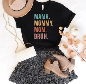 Funny Mama Mommy Mom Bruh Shirt, Mother's Day Graphic Tee, Cute Mom Gift, Family Humor T-Shirt, Trending 2026