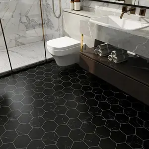 Peel & Stick Black Ball Pattern Tile Decals - Waterproof, Self-Adhesive Vinyl for Bathroom, Kitchen, Living Room, Bedroom