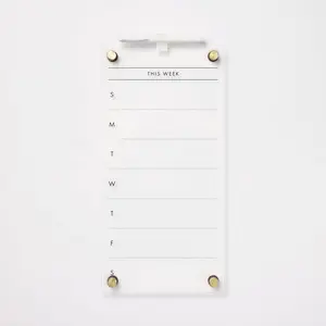 8"x16" This Week Acrylic Dry Erase Calendar - Threshold