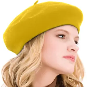 Beret Hats for Women- Classic Wool French Beret |   Elegant Vintage Cloche Hat for Artists, Parisian Chic Outfits