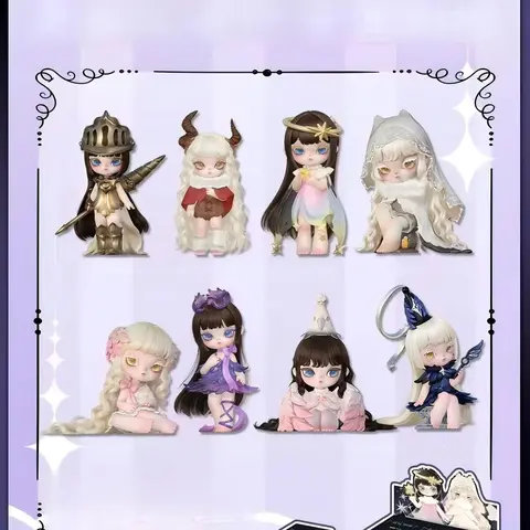 Shadure Twin Souls Series Plush Blind Box - Blind Mix Pack, Surprise Pack Collectibles, Cute Fantasy Art Plush Fabric Figurines, Dual Souls Themed Resin Toy for Chase Fun