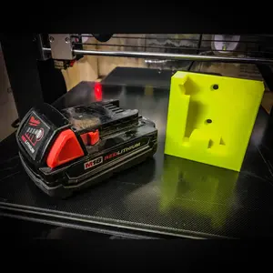 Battery Holster - Milwaukee M18 - Battery Mount For Wall or Box