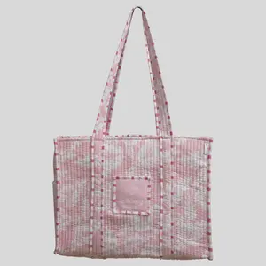grace & truth Women's Casual Tote Bag, Blush Bloom Design, Bible Study Accessory, 14" Handle Drop