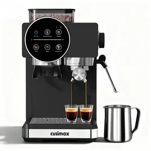CUSIMAX Espresso Machine with Grinder, 20 Bar Professional Expresso Coffee Machines with Milk Frother Steam Wand, Espresso Maker with 60oz Removable Water Tank, Cappuccino & Latte Machine for Home Coffee Maker with Grinder thyme  table  espresso  machine