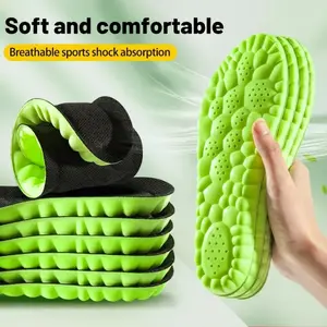 2 Pairs 4D Sport Insole Super Soft Shoes Sole Pads for Feet Shock Absorption Baskets Shoe Sole Arch Support Orthopedic Inserts