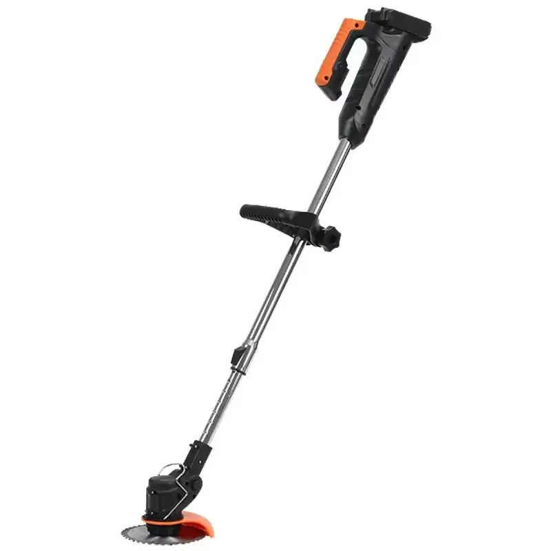 21V 10 Inch Weed Eater, Electric Weed Mower Cordless Trimmer, Telescopic Rod Home Weed Eater Cutter(5Batteries & Charger Included), Battery Power Rechargeable Handheld Lawn Mower Electric Lawn Mow