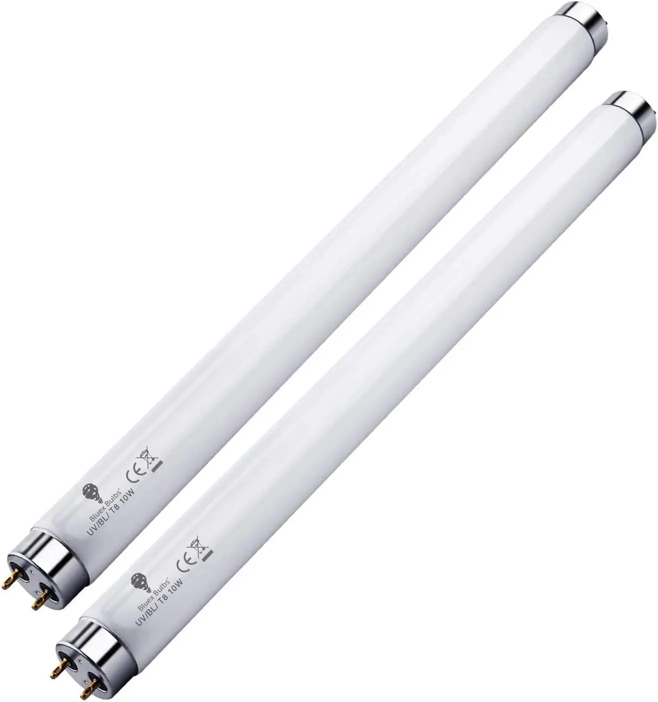 2 Pack Bug Zapper Replacement Lamp Bulb Light Tube 10W for 20W Electronic Bug Zapper T8 Fluorescent Light Tube Replacement Bulb for Bug Zapper