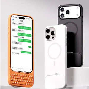 Gaming & Typing Upgrade!Shockproof Silicone Case + Tactile Keyboard for iPhone Gamers & Students – MetaKey by Akko – Phone Case for iPhone 17 Pro Max 16 15 14 Plus 13 12 11