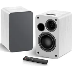 Bookshelf Speakers, 60W Record Player Speakers with 3.5 Inch Woofer,  5.0 Stereo Speakers with Optical/AUX/TV-ARC Connection for Gaming , Turntable, PC, TV