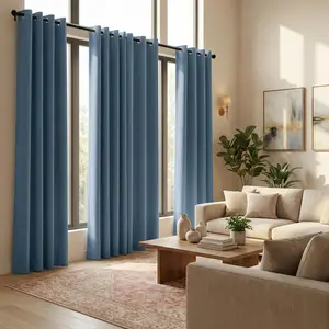Window Wear 4 Panels 52X95Inch Solid Blackout Curtains  100% Total Light Blocking Thermal Insulated Room Darkening Drapes For Windows Tv  Curtains Ft2599