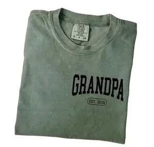 2026 Hot Grandpa EST Shirt, Pocket Grandpa Shirt, Fathers day Shirt, Custom Grandpa Shirt , Grandpa Gift, Fathers Shirt, Dad Shirt