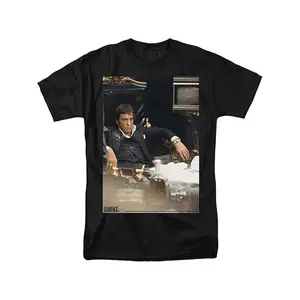 Scarface Inspired Graphic Tee With Tony Montana Throne And Jewelry Print For Men And Women christian shirt