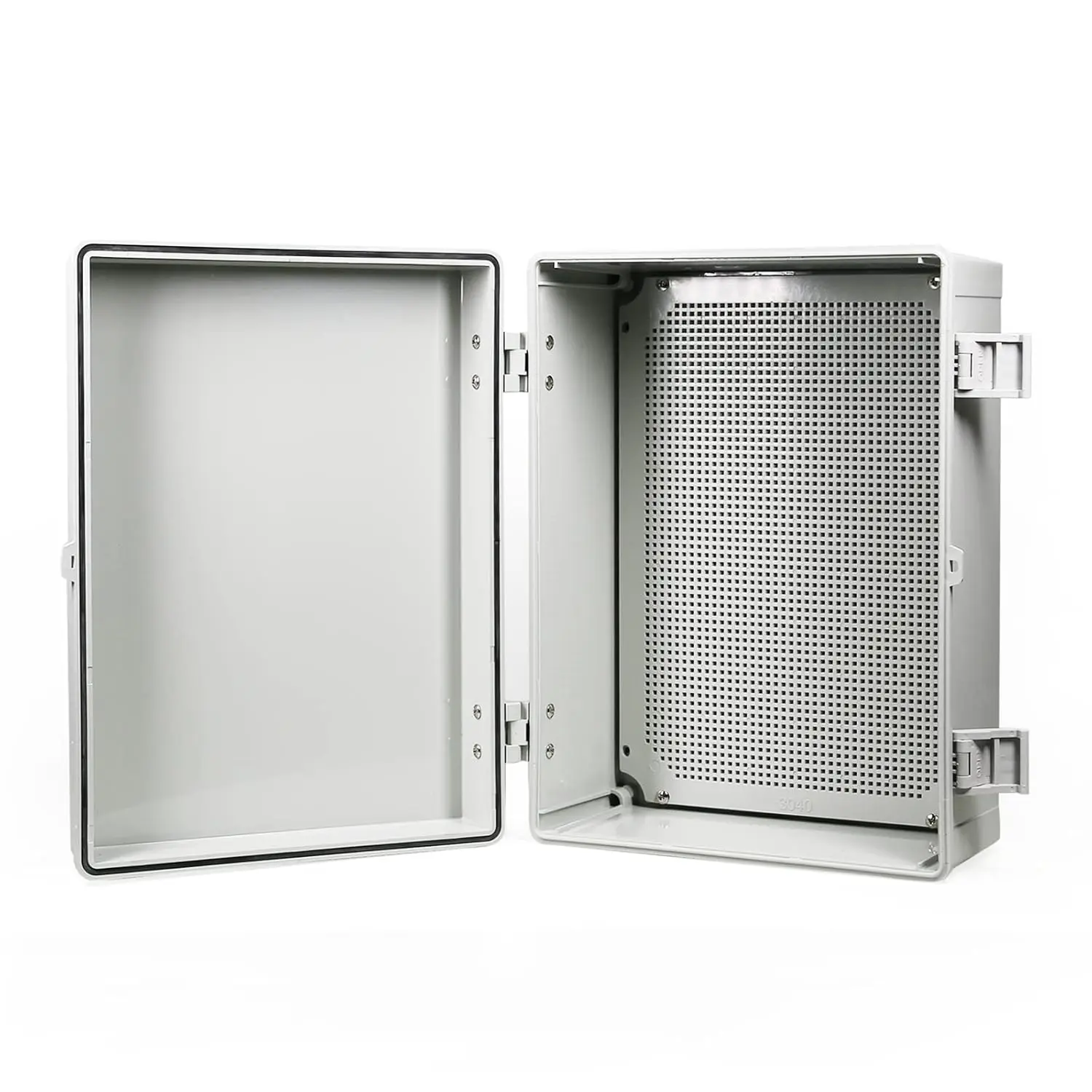 Brand New Rectangle Industrial ABS Plastic Junction Box Cover with Rubber Gasket, Key Lock - IP65 Dustproof, Waterproof, Durable Universal Electrical Project Enclosure for Wall Installation (15.7"x11.8"x7"/400x300x180mm)