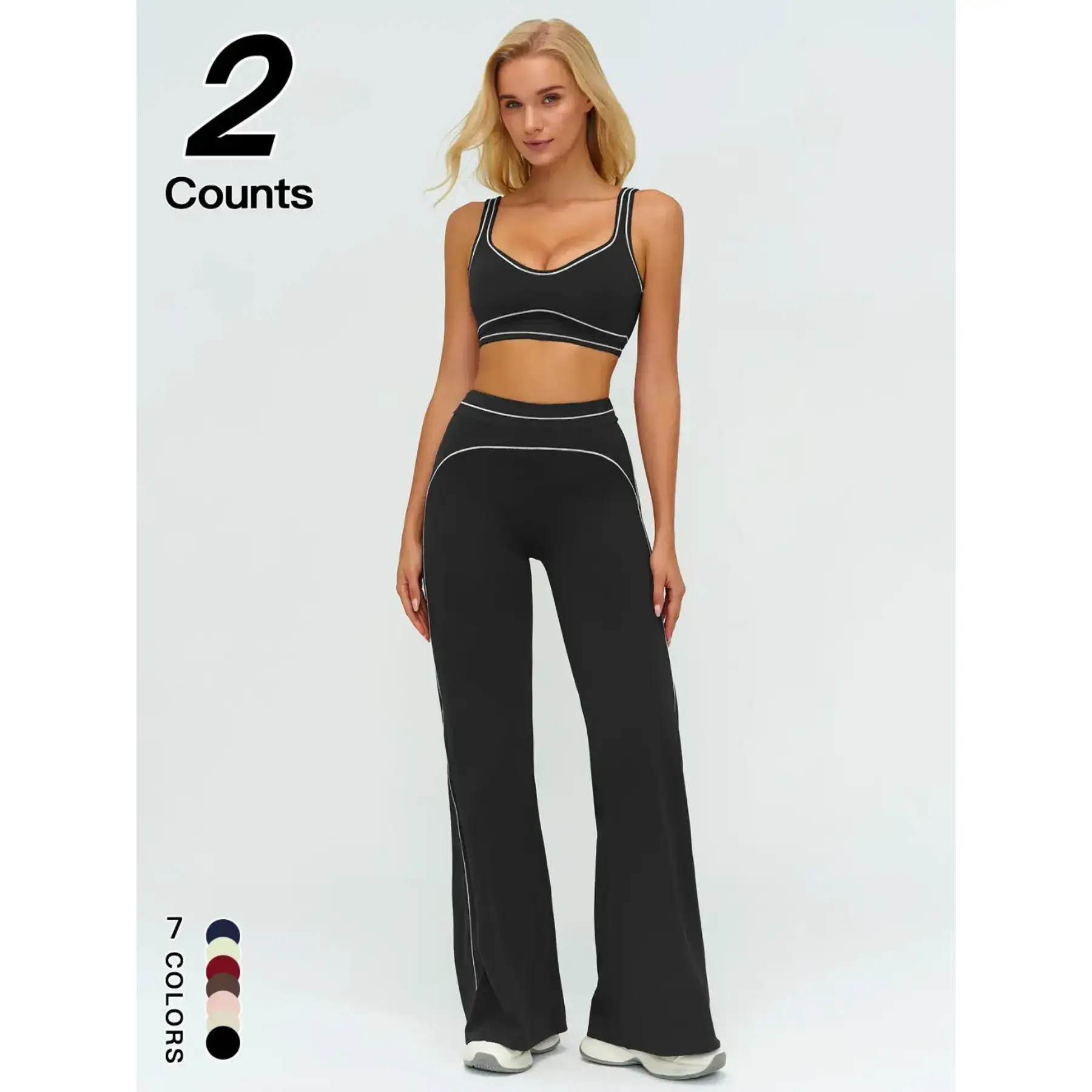 Women's Quick-Dry V-Neck Vest Outdoor Yoga Running High-Waisted Long Pants Casual Sportswear Set, Breathable Quick Dry Activewear Sports Clothing for Women, Gym Outfits, Yoga Clothes Set Women's Quick-Dry V-Neck Vest Outdoor Yoga Running High-Waisted Long Pants Casual Sportswear Set, Breathable Quick Dry Activewear Sports Clothing for Women, Gym Outfits, Yoga Clothes Set