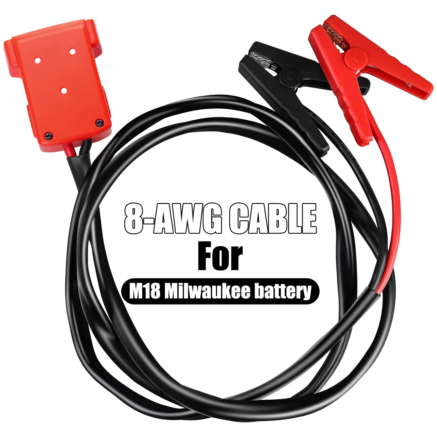 M18 Power Wheel Battery Adapter - Portable, Jumper Cable Clamps, Compact Battery Jumper Starter for Power Tools Automotive Truck Restorer Kit Vehicle