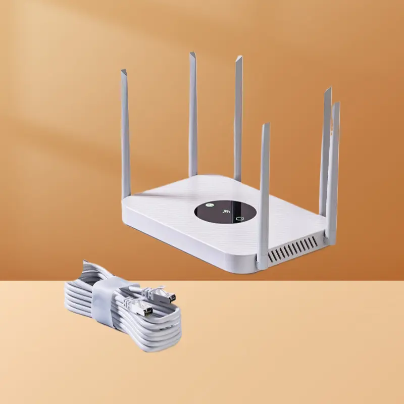 AX1800 WiFi6 Full Gigabit Black 5G Dual-Band Router - Enhanced Signal Hardware, 8 Antennas, Black 8-Antenna Design, Durable Internal Chip, Strong Wall Penetration for Home Gaming & Daily Mobile Internet Access, Eight Antennas