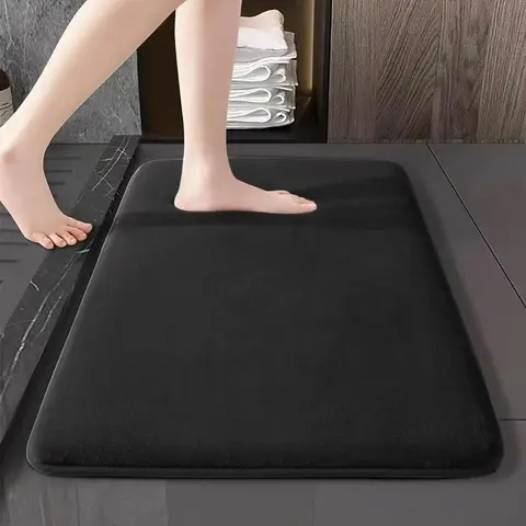 Thick Absorbent Non-Slip Bath Mat, Quick-Dry Bathroom Rug, Ultra-Thick Kitchen Door Mat, Water-Resistant Bedroom Floor Pad, Bathroom Drying Doormat, Bath Mats For Bathroom Non Slip, Bathmats For Bathroom