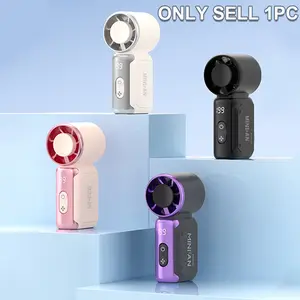 JF157 USB Rechargeable Turbo Handheld Fan 199 Speeds, Digital Display Portable Outdoor Pocket Fan Rechargeable Personal Fan
