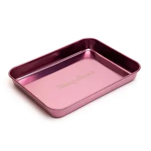 Blazy Susan Stainless Steel Tray | 7″ x 9.25″ | Durable, Sleek, Easy-to-Clean Design