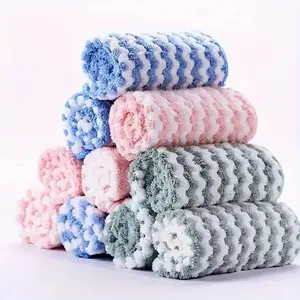 10/20 Ultra Absorbent Microfiber Kitchen Towels - Non-stick, Lint-free, Suitable for Dishes and Countertops, Easy to Clean, Modern Style, Square, Soft Cleaning Towel