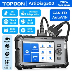 TOPDON AD500 Oil Car Diagnostic Tool OBD2 Scanner SRS ABS ENGINE AT Code Reader Hardware Portable car  reader scaner  para  diagnosticar  auto repair guide Automotive