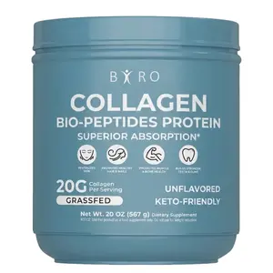 Collagen Bio-Peptide Powder 20oz - Grassfed Protein Supplement - Advanced with 18 Essential Amino Acid