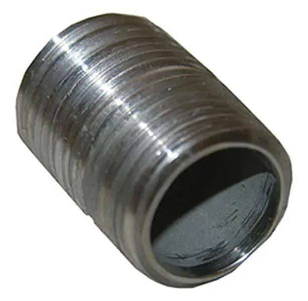 True Value 209801 Stainless Steel 304 Type Single Nipple Plumbing Fitting, 0.5 in. Close Thread, for Pipe Connection