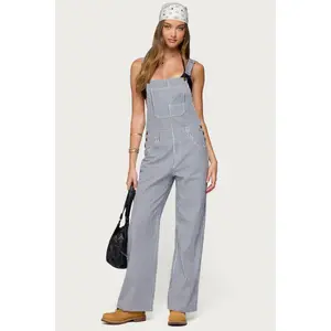 Tamsin Striped Overalls