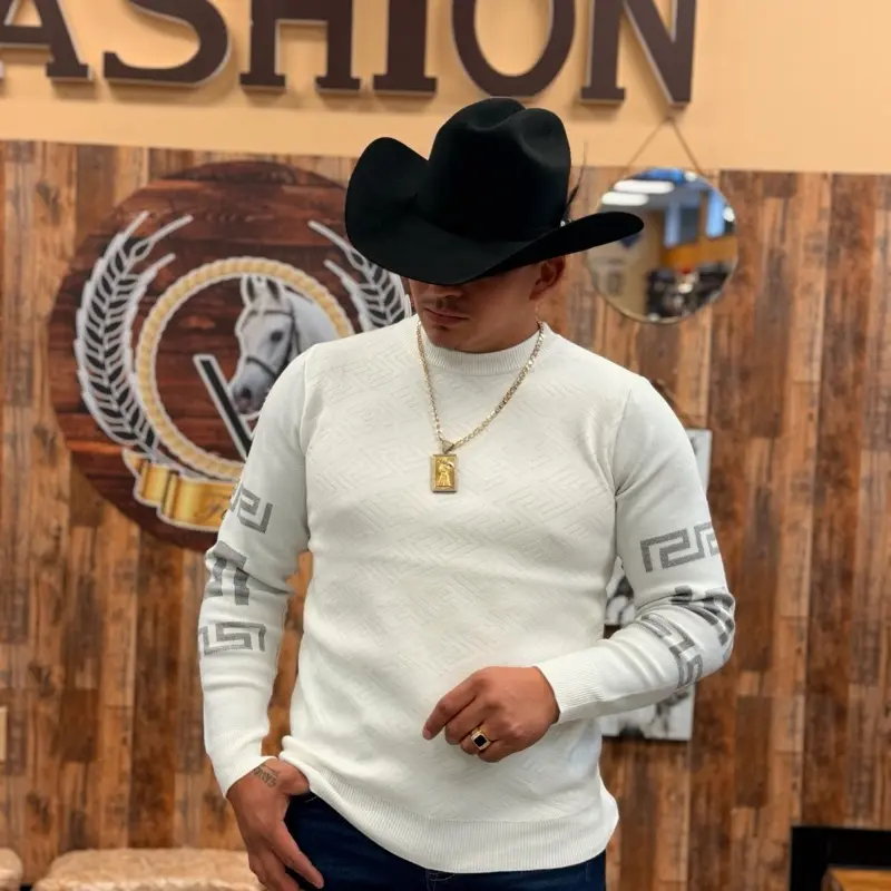 Men sweater White
