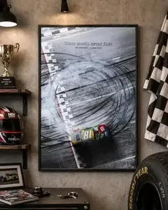 Kyle Busch #18 Some Marks Never Fade Car Racing Poster, Memorial Unframed