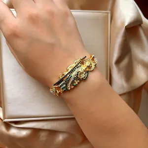 1pc classic religious jewelry san judas bracele with rhinestone decoration and san judas Cuban chain suitable for men and women blessing jewelry holiday gifts