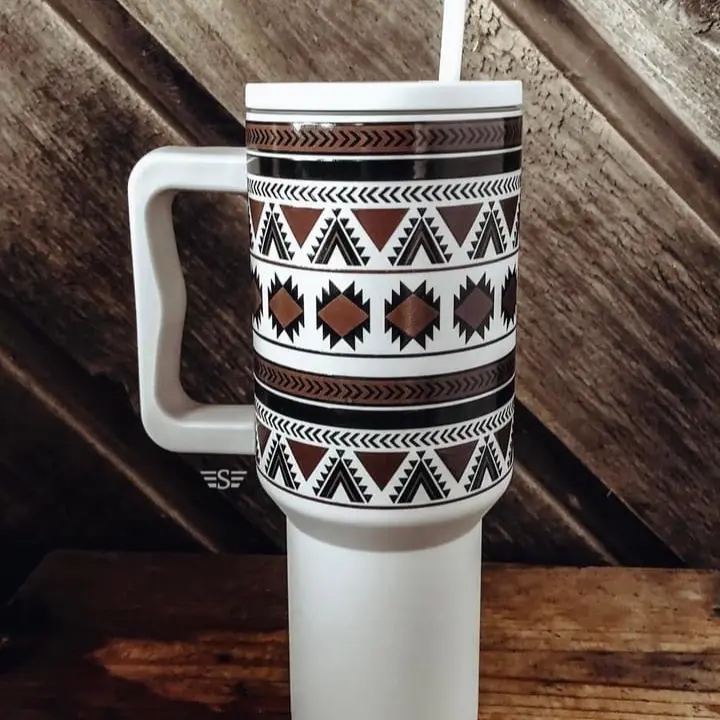 Aztec 40oz tumbler cup