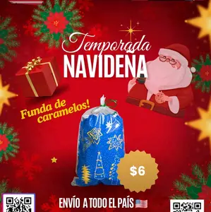 Funda de Caramelos Ecuatoriana - Bolsa de Golosinas Ecuadorianas para Navidad