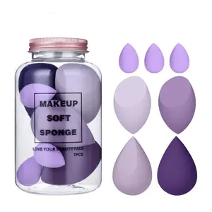 Professional Makeup Sponge Set for Women, Beauty Sponges, 7-Piece Cosmetic Tool Kit, Suitable for Home Use, Outdoors, Dorms, Perfect Gift for Holidays