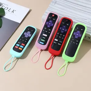 Silicone Remote Control Cover, 1 Count Dustproof Remote Control Protector, Remote Control Protective Cover for Hisense TCL Roku