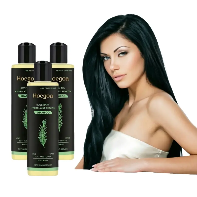 3 bottles of rosemary shampoo, containing rosemary extract and vitamin E, deep cleaning, mild moisturizing, Hydrating, herbal essence shampoo, suitable for all hair types, natural ingredients, suitable for men and women, Thickening Shampoo