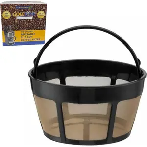 Reusable 8-12 Cup Basket Coffee Filter For Hamilton Beach Coffee Makers and Brewers. Replaces Hamilton Beach Reusable Coffee Filter - BPA Free