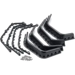 1 Set of 1/10 Scale Fender Flares with Screws for 1/10 RC Axial SCX10 D90 D110 Crawler
