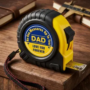 Fathers Day Dad Gifts for Dad - Tape Measure 10 ft Gifts for Husband Birthday from Daughter Son Kids Wife Christmas Stocking Stuffers for Dad Engraved Retractable Digital Measurement Tape