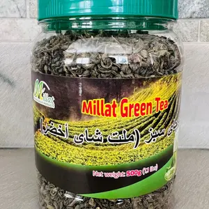 MILLAT Green Tea Loose Leaf Premium Quality Natural Green Tea 1.1 Lb (500g)